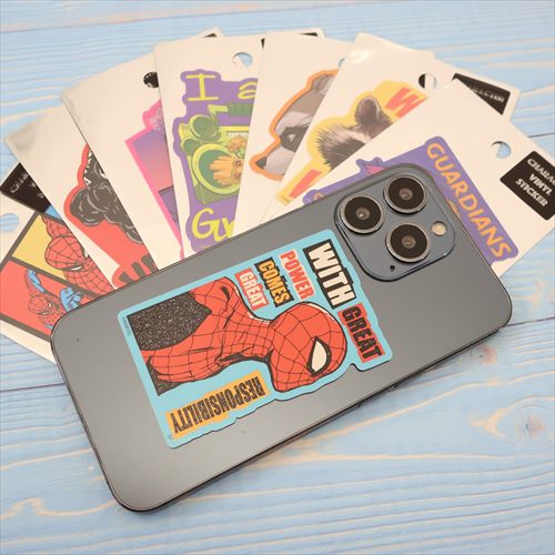 スパイダーマン ビッグシール ダイカットビニールステッカー アップ MARVEL キャラクター グッズ メール便可