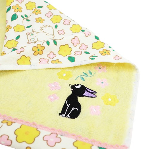 魔女の宅急便 オーガニックコットンミニタオル 片面ガーゼハンカチタオル ボタニカルジジ スタジオジブリ メール便可