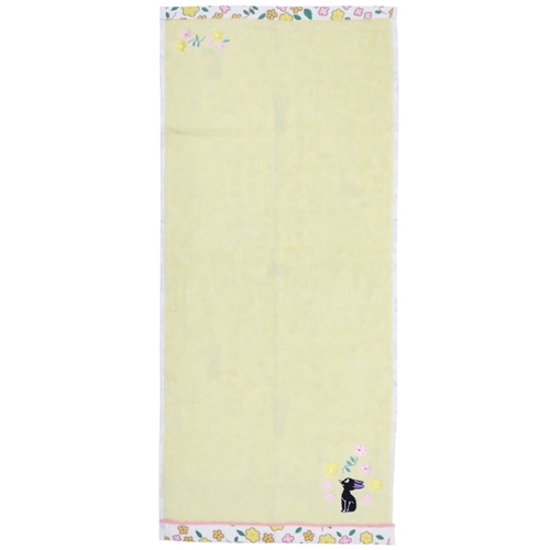 魔女の宅急便 オーガニックコットンフェイスタオル 片面ガーゼロングタオル ボタニカルジジ スタジオジブリ メール便可