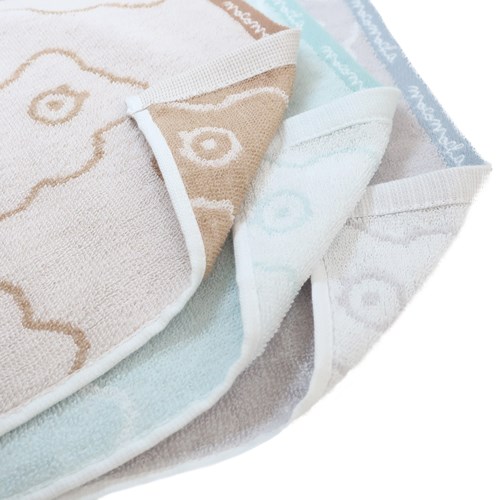 モコモカ ミニタオル ジャガードロングタオルタオルハンカチ 総柄 かわいい グッズ メール便可