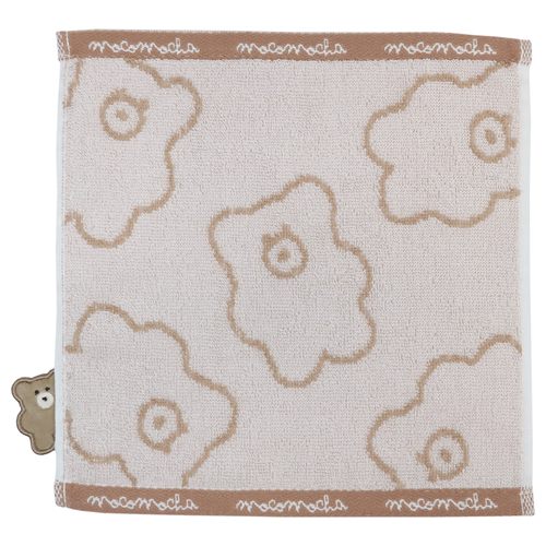 モコモカ ミニタオル ジャガードロングタオルタオルハンカチ 総柄 かわいい グッズ メール便可