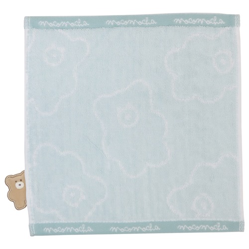 モコモカ ミニタオル ジャガードロングタオルタオルハンカチ 総柄 かわいい グッズ メール便可