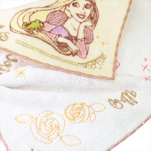 ディズニープリンセス ミニタオル シャーリングハンカチタオル チャームティアラ ディズニー キャラクター グッズ メール便可