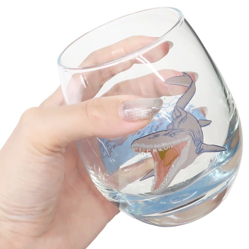 ジュラシックワールド ガラスコップ 3Dグラス モササウルス 恐竜 映画キャラクター グッズ