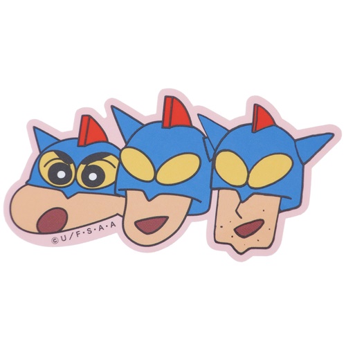 クレヨンしんちゃん ビッグシール ダイカットビニールステッカー アクション仮面フェイス アニメキャラクター グッズ メール便可