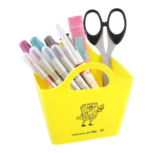 スポンジボブ 卓上収納 ミニバスケット A キャラクター グッズ