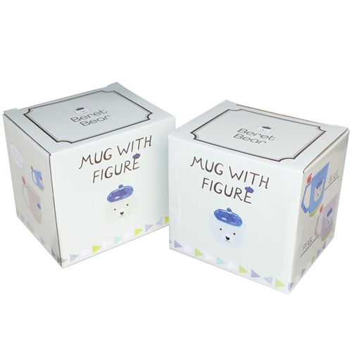 マグカップ フィギュア付きマグ ベレーベア ブルー アニマル おもしろ雑貨 食器 グッズ