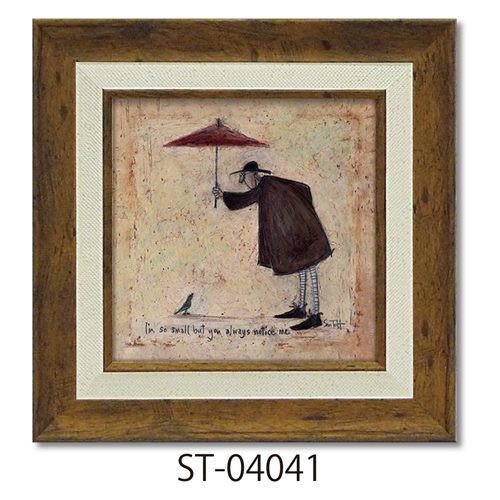 サムトフト 額付きポスター Sam Toft 小っちゃい私に気づいてくれる ギフト インテリア 取寄品