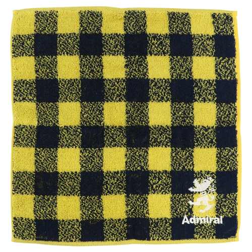 アドミラル ミニタオル ジャガードハンカチタオル チェックロゴ admiral? スポーツブランド グッズ メール便可