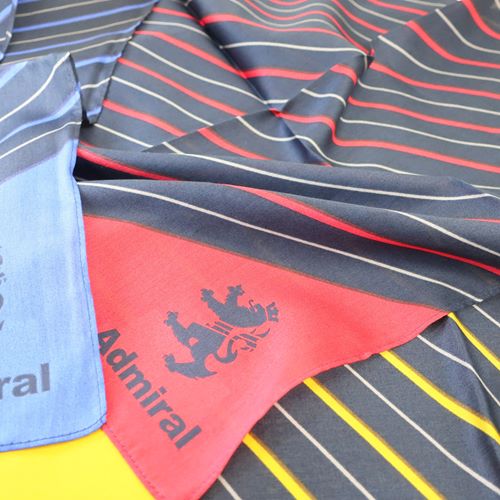 アドミラル ハンカチ ハンカチーフ ストライプロゴ admiral? スポーツブランド グッズ メール便可