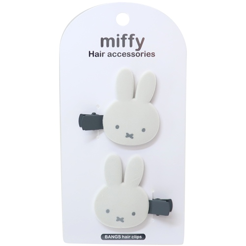 ミッフィー ヘアアクセ フロッキーダイカット前髪クリップ ディックブルーナ 絵本キャラクター グッズ メール便可