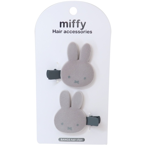 ミッフィー ヘアアクセ フロッキーダイカット前髪クリップ ディックブルーナ 絵本キャラクター グッズ メール便可