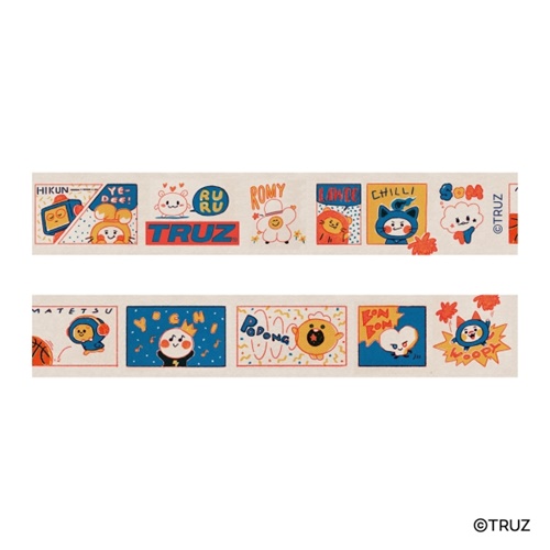 TRUZ マスキングテープ 17mmマステ コミック LINE FRIENDS キャラクター 商品 メール便可