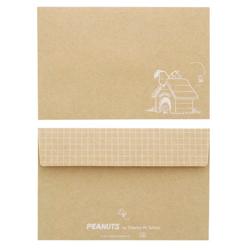 スヌーピー 手紙セット ダイカットレターセット PEANUTS ONE PHRASE シンプル ピーナッツ キャラクター グッズ メール便可