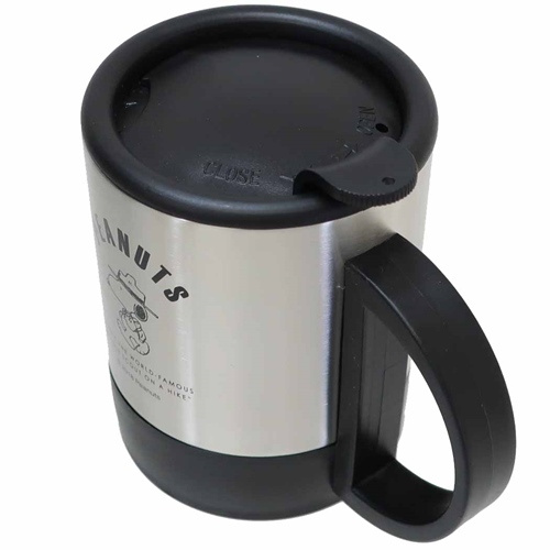 スヌーピー 保温保冷マグカップ フタ付2重ステンレスマグ300ml ウィズ ユー ピーナッツ キャラクター グッズ