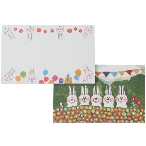 今井杏 ミニメッセージカード ミニネームカード8枚セット たくさんうさぎ イラストレーター グッズ メール便可