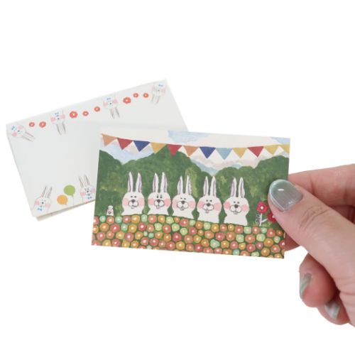 今井杏 ミニメッセージカード ミニネームカード8枚セット たくさんうさぎ イラストレーター グッズ メール便可