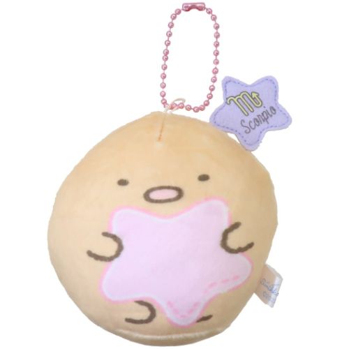 すみっコぐらし ミニぬいぐるみ 12星座もっちりボールチェーンマスコットS さそり座 とんかつ サンエックス キャラクター グッズ