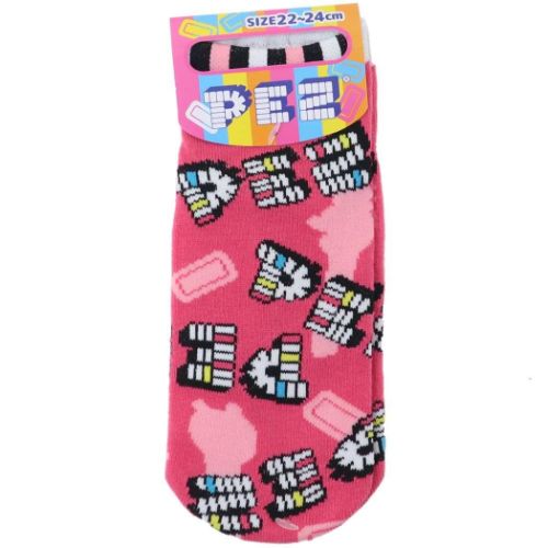 PEZ 女性用靴下 レディースソックス シルエット お菓子パッケージ かわいい グッズ メール便可