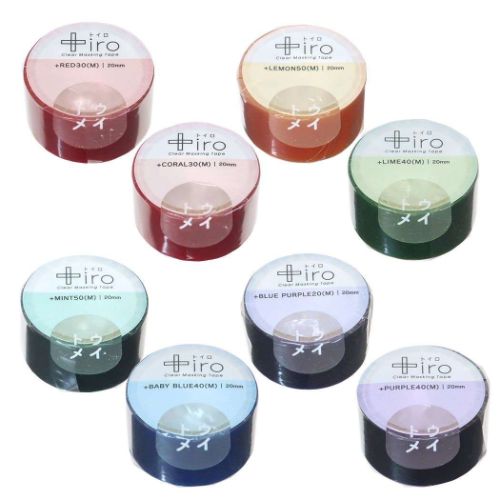 トイロ +iro マスキングテープ 透明マステ 20mm Mサイズ おしゃれ グッズ メール便可