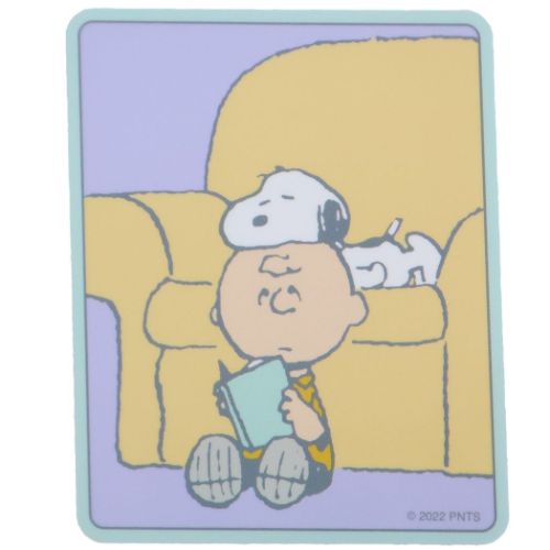 スヌーピー ビッグシール ダイカットビニールステッカー ソファ ピーナッツ キャラクター グッズ メール便可