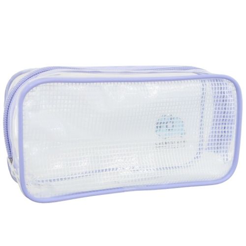 ブルーハムハム ペンケース クリアボックスペンポーチ PURPLE BLUE HAMHAM キャラクター グッズ