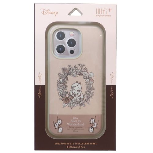 ふしぎの国のアリス iPhone14Pro 13Proケース アイフォン14プロ 13プロ プロテクトカバー llllfit ディズニー メール便可