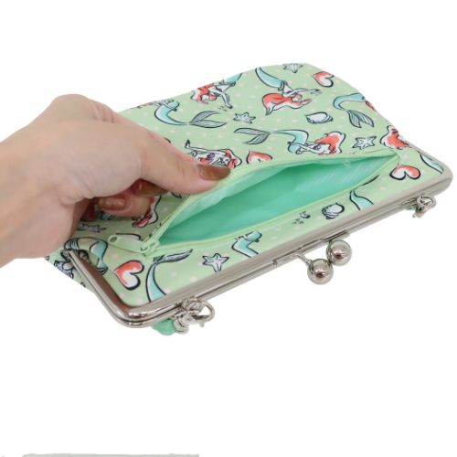 リトルマーメイド 母子手帳ケース マルチケース がま口タイプ アリエル ディズニープリンセス キャラクター グッズ メール便可