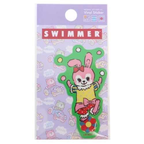 スイマー ビニールシール ダイカットミニステッカー 24 SWIMMER キャラクター グッズ メール便可