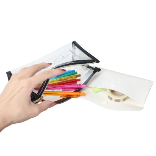 ペンケース ツインクリアペンポーチ ラパン1996 シンプル グッズ