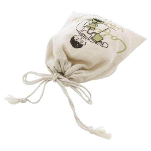 街のかわいいお店屋さん 巾着袋 きんちゃくポーチ カフェ ヴィヴモン ディモンシュ A かわいい グッズ メール便可