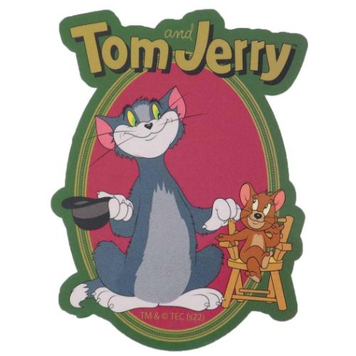 トムとジェリー ビッグシール ダイカットビニールステッカー 映画 ワーナーブラザース キャラクター グッズ メール便可