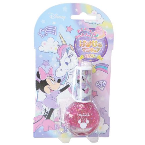 ミニーマウス ピールオフネイルアート はがせるマニキュア ラメ ディズニー キャラクター グッズ