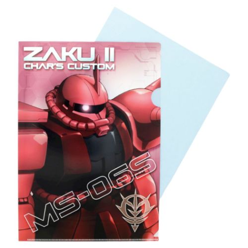 シャー専用ザクポスターとクリアファイル非売品 機動戦士ガンダム クリアフォルダー A4シングルメタリック