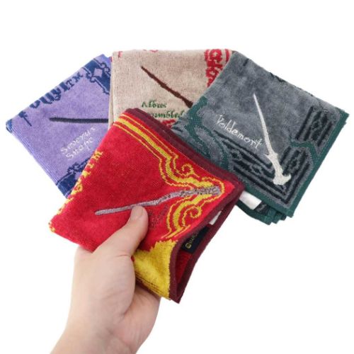 ハリーポッター オーガニックコットンミニタオル シャーリングハンカチタオル ヴォルデモートの杖 ワーナーブラザース メール便可