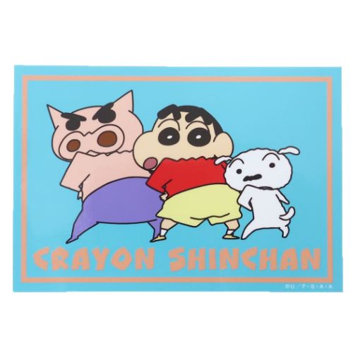 クレヨンしんちゃん ビッグシール アウトドアステッカー ふりむき アニメキャラクター グッズ メール便可