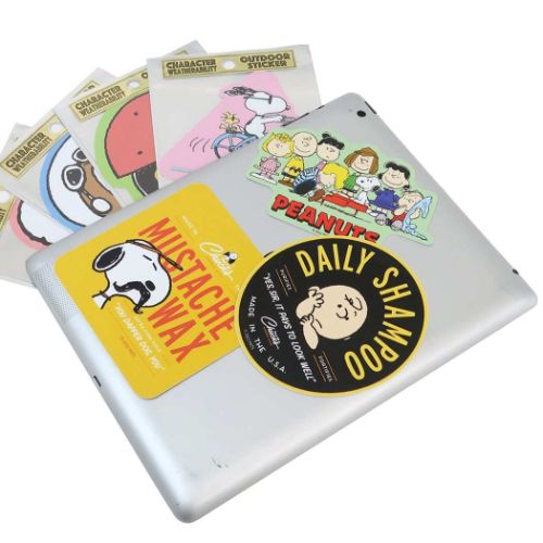 スヌーピー ビッグシール アウトドアステッカー シャンプー ピーナッツ キャラクター グッズ メール便可