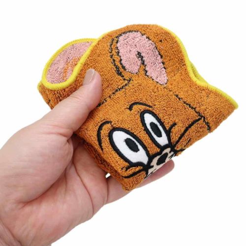 トムとジェリー ミニタオル ジャガードハンカチタオル ダイカットジェリー ワーナーブラザース キャラクター グッズ メール便可