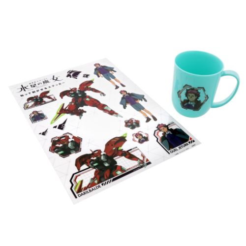 機動戦士ガンダム 水星の魔女 ビッグシール 貼って剥がせるステッカー B柄 グエルジェターク アニメキャラクター グッズ