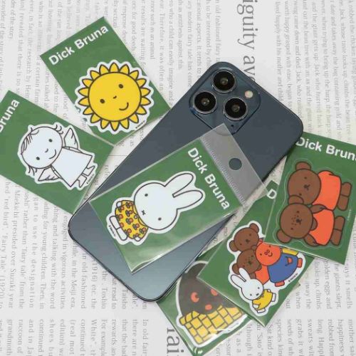 ミッフィー ビニールシール ダイカットミニステッカー ワンピース ディックブルーナ 絵本キャラクター グッズ メール便可