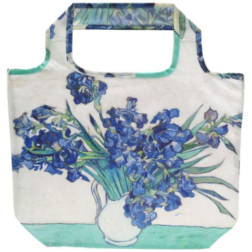 ゴッホ ショッピングバッグ 名画エコバッグ アイリスの花瓶 お買い物かばん ギフト グッズ 取寄品