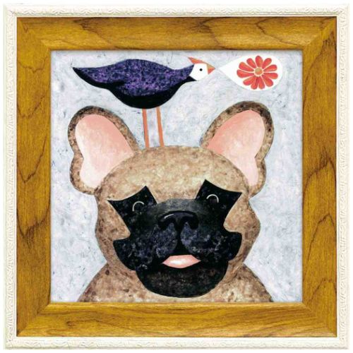 ジャネットネルソン 動物画 ミニゲルアートフレーム フレンチ フレンド ギフト インテリア 取寄品