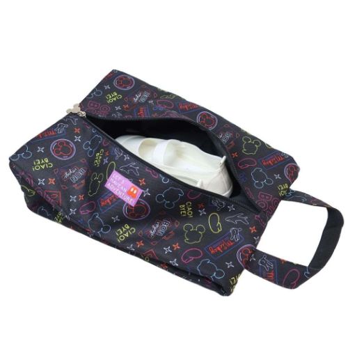 ミッキーマウス シューズケース シューズバッグ ネオンアドベンチャー ディズニー キャラクター グッズ