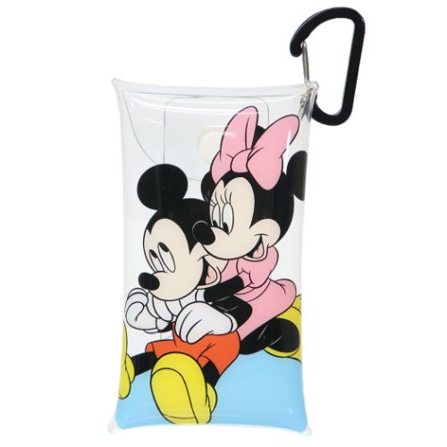 ミッキー＆ミニー ミニポーチ カラビナ付きクリアマルチケースS ミッキー＆ミニー ディズニー キャラクター グッズ メール便可