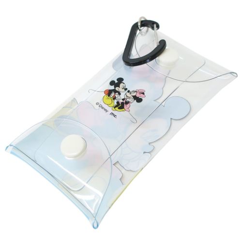 ミッキー＆ミニー ミニポーチ カラビナ付きクリアマルチケースS ミッキー＆ミニー ディズニー キャラクター グッズ メール便可