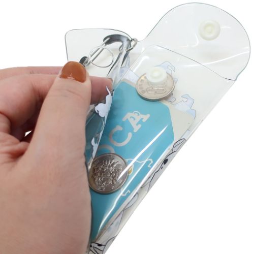 ミッキー＆ミニー ミニポーチ カラビナ付きクリアマルチケースS ミッキー＆ミニー ディズニー キャラクター グッズ メール便可