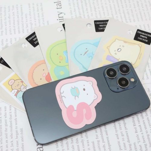 すみっコぐらし ビッグシール ダイカットビニールステッカー みんなあつまるんです しろくま サンエックス メール便可