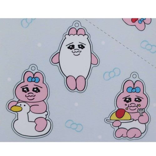 おぱんちゅうさぎ キーリング セット トレーディングアクリルキーホルダー全6種 6個入BOX キャラクター グッズ