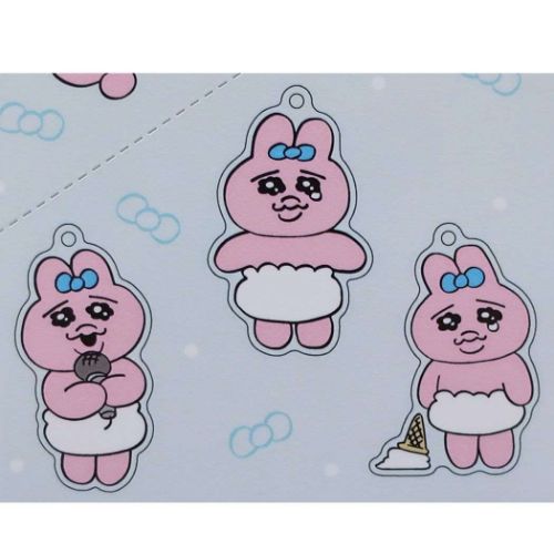 おぱんちゅうさぎ キーリング セット トレーディングアクリルキーホルダー全6種 6個入BOX キャラクター グッズ