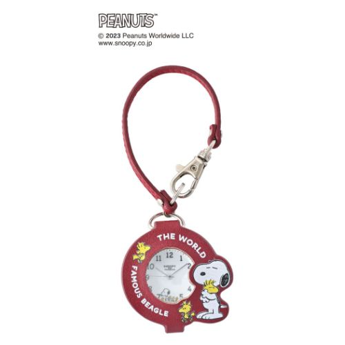 スヌーピー 懐中時計 ストラップルーペウォッチ RE ピーナッツ キャラクター グッズ メール便可